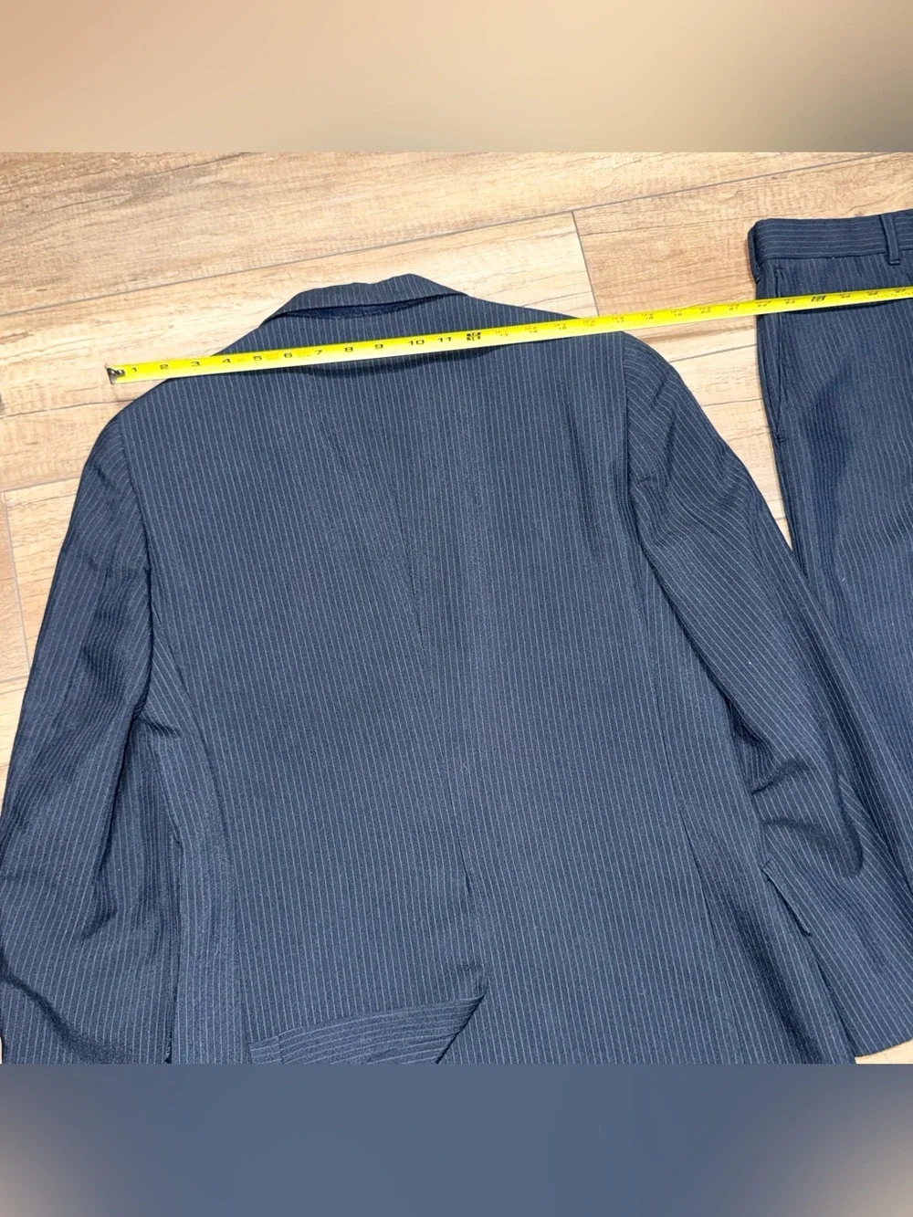 Kuppenheimer Vintage USA Made 3pc Navy Pinstriped Suit Set Mens 40R - 32W x 29L